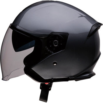 Z1R Open Face Helmet Road Maxx Dark Silver