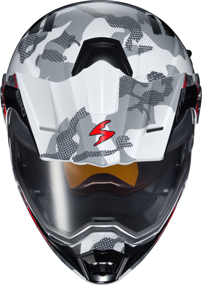 Scorpion EXO-AT950 Dual Sport Modular Snow Helmet Outrigger White Grey