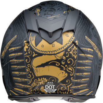 Z1R Warrant Full Face Helmet Sombrero Black Gold