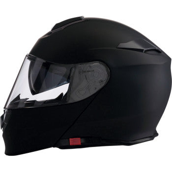 Z1R Solaris Modular Helmet Matte Black Blue Mirror