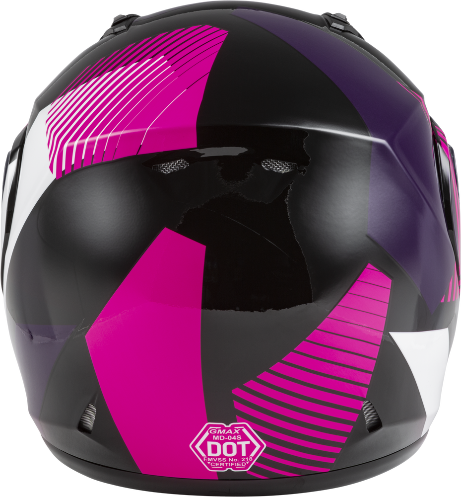 Gmax MD-04 Modular Snow Helmet Reserve Pink White Dual Lens
