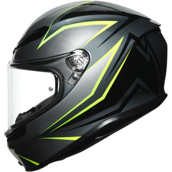AGV K6 Full Face Helmet Flash Gray/Black/Lime