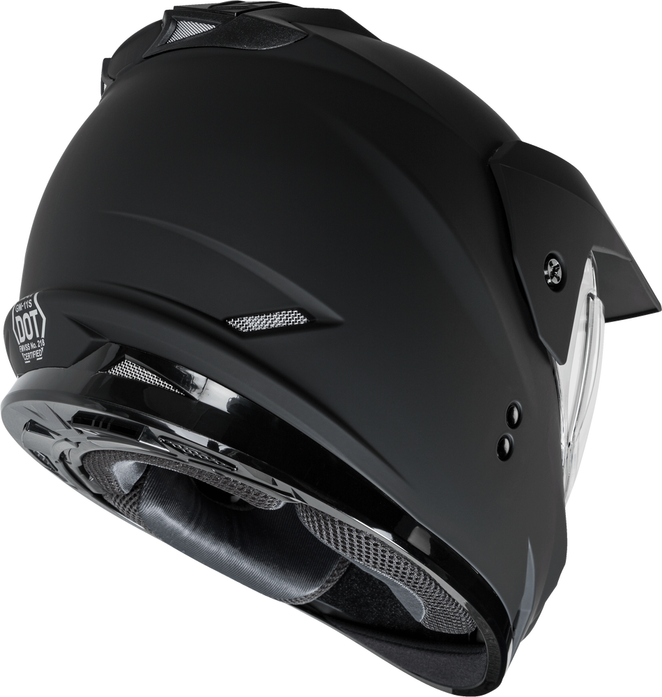 Gmax GM-11 Snow Helmet Matte Black Dual Lens