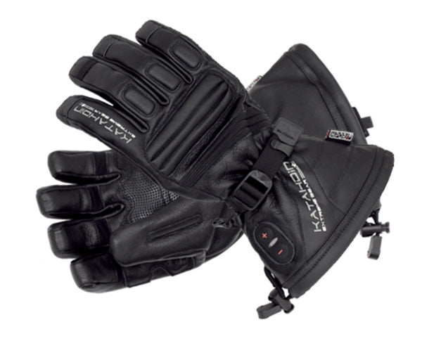 Katahdin Torch Heated Leather Snow Glove Black