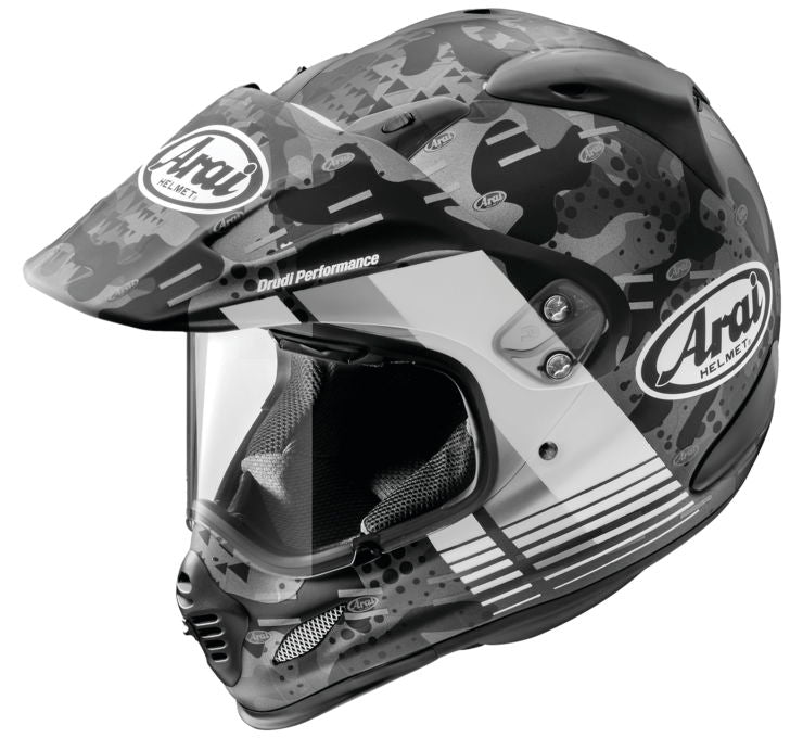 Arai XD4 Dual Sport Helmet Cover Graphic White Frost