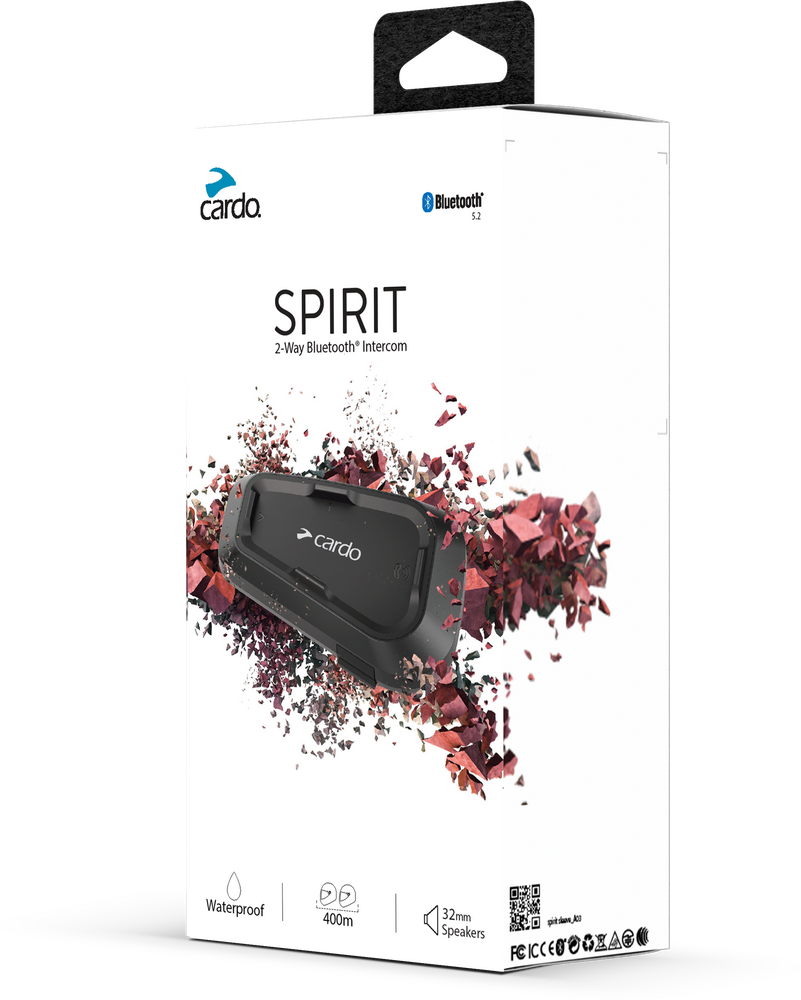 Cardo Spirit HD Bluetooth Headset Duo – HelmetCountry.com