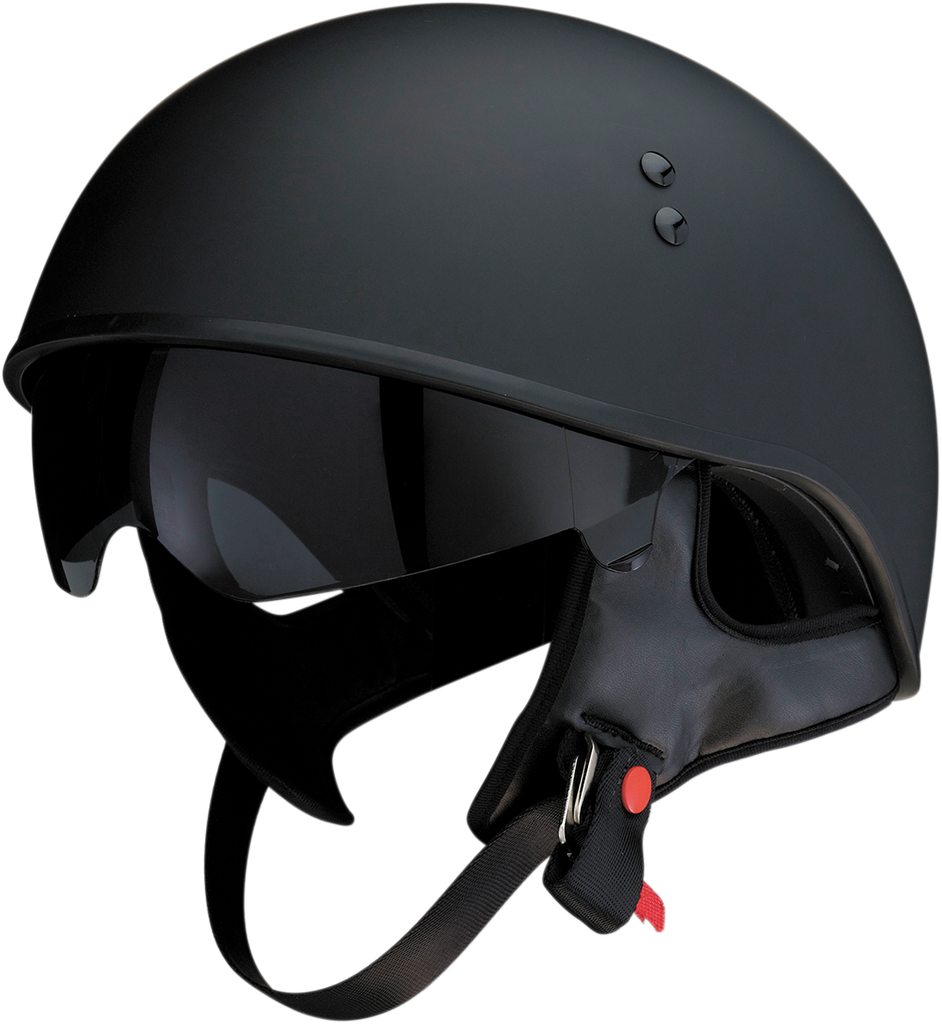 cheap half shell motorcycle helmets Z1R Vagrant Half Shell Helmet Flat Black – HelmetCountry.com