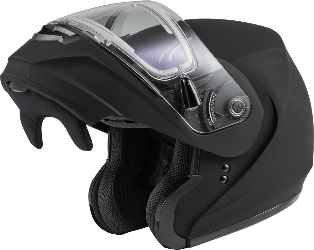 Gmax MD04 Modular Snow Helmet Matte Black Electric Shield