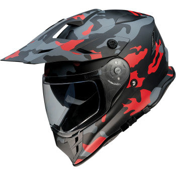 Z1R Range Dual Sport Helmet Camo Red