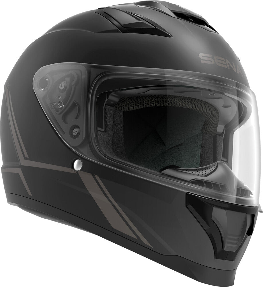 Sena Stryker Full Face Helmet Matte Black