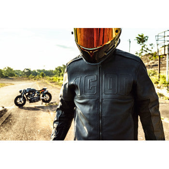 Icon Motorhead 3 Leather Jacket Black