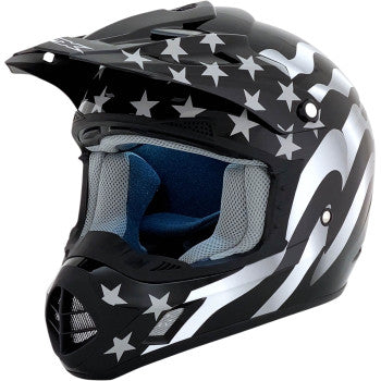 AFX FX-17 Off Road Helmet American Flag Stealth