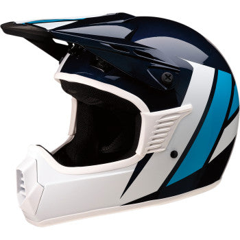 Z1R Child Off Road Helmet Rise Evac Gloss Blue/White