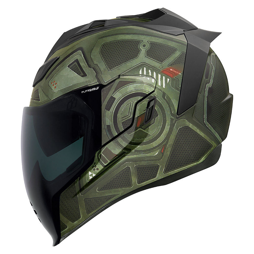 Icon Airflite Helmet Blockchain Green