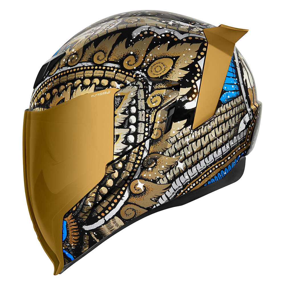 Icon Airflite Day Tripper Graphic Gold Full Face Helmet