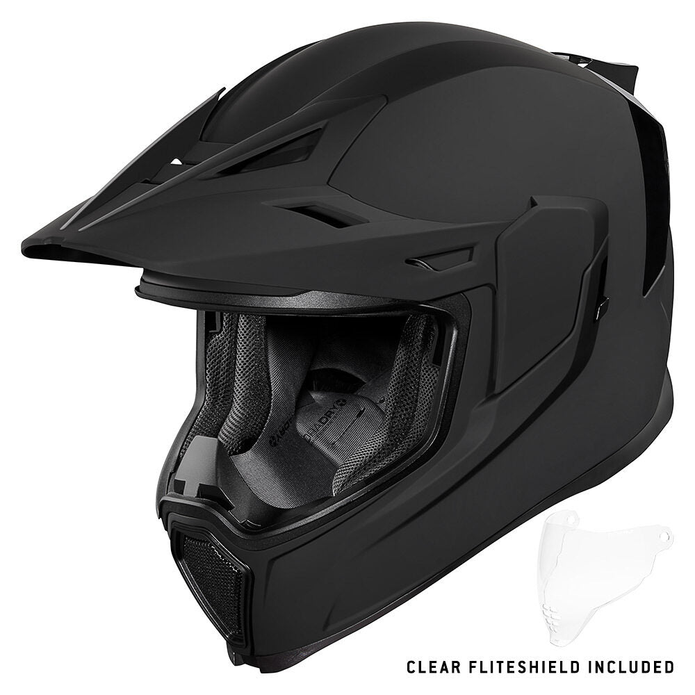 Icon Airflite Moto Helmet Rubatone Black
