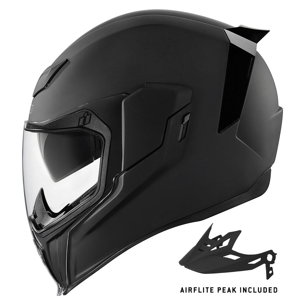 Icon Airflite Moto Helmet Rubatone Black