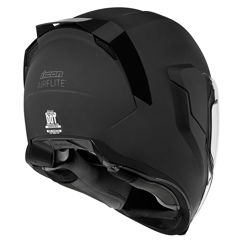 icon airflite qb1 black full face helmet Raceflite Motorangutan DURABLE SHELLInjection Motorcycle Helmet Airflite Qb1 Icon