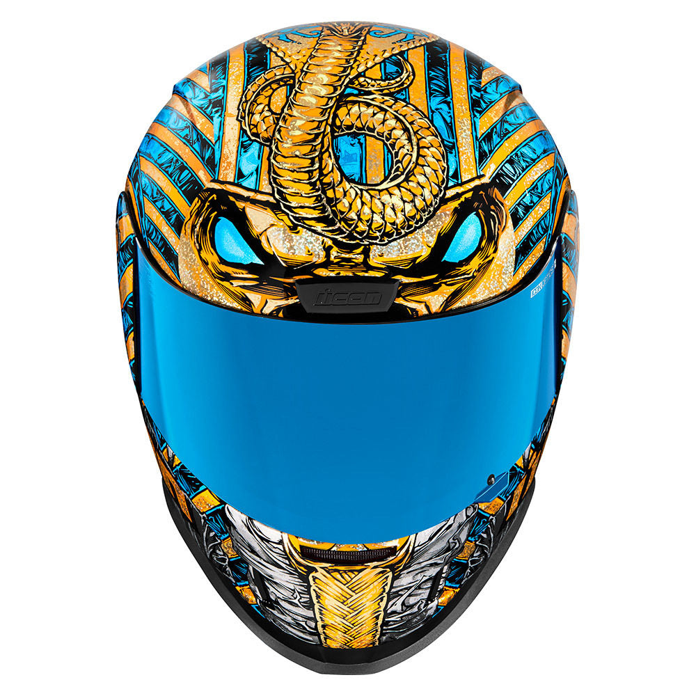 Icon Airform Pharaoh Motorcycle Helmet - Gold / 53-54cm