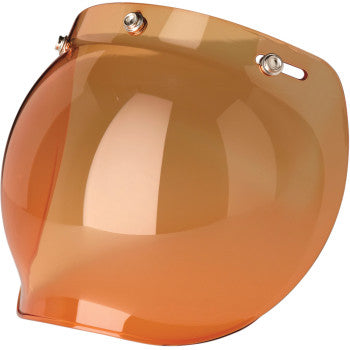 Z1R Flip Up Bubble Shield  3 Snap Amber