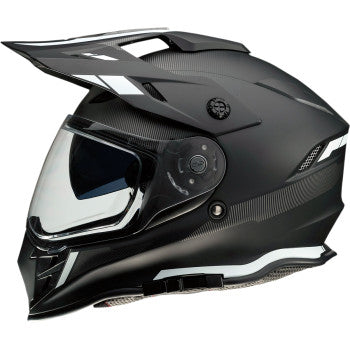 Z1R Range Dual Sport Helmet Uptake Graphic Black White
