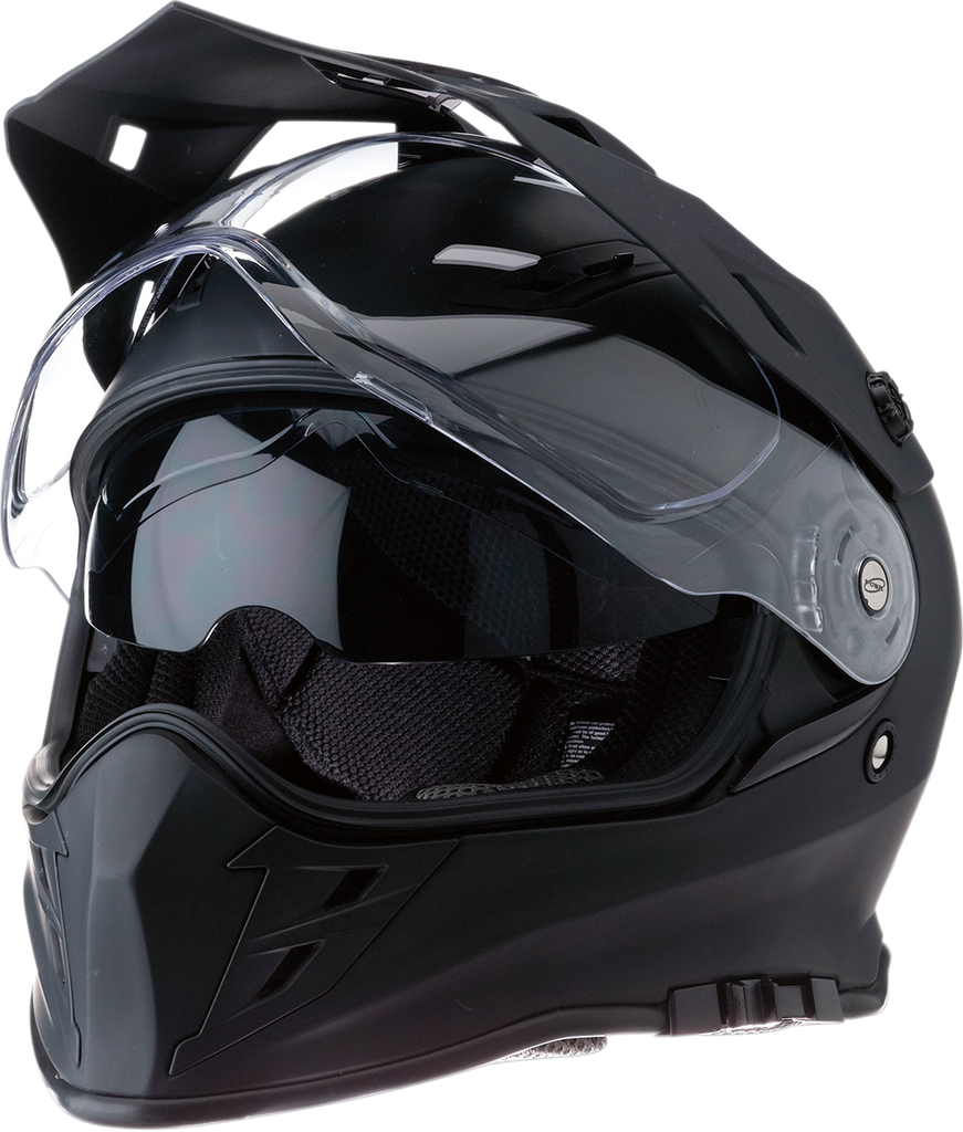 dual sport snowboard helmet Z1R Range Dual Sport Snow Helmet Dual Lens Shield MIPS Flat Black