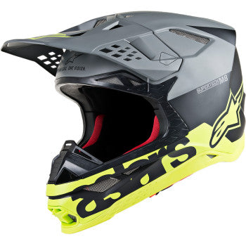 Alpinestars Supertech M8 Radium Helmet Matte Black/Mid Gray/Yellow Fluo