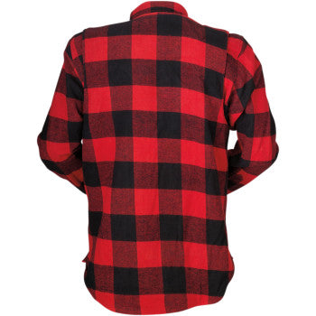Z1R Duke Flannel Shirt - Red/Black
