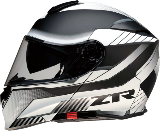 Z1R Solaris Modular Helmet Scythe Graphic White and Black