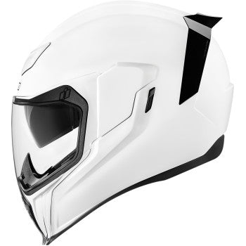Icon Airflite Motorcycle Helmet - Gloss White / 57-58cm