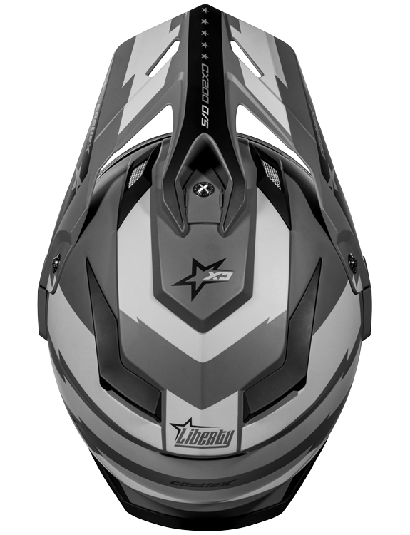 Castle X CX200 Dual Sport Snow Helmet Liberty Matte Charcoal Electric Shield