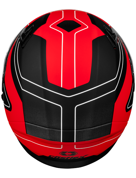 Castle X CX390 Full Face Snow Helmet Atlas Matte Red