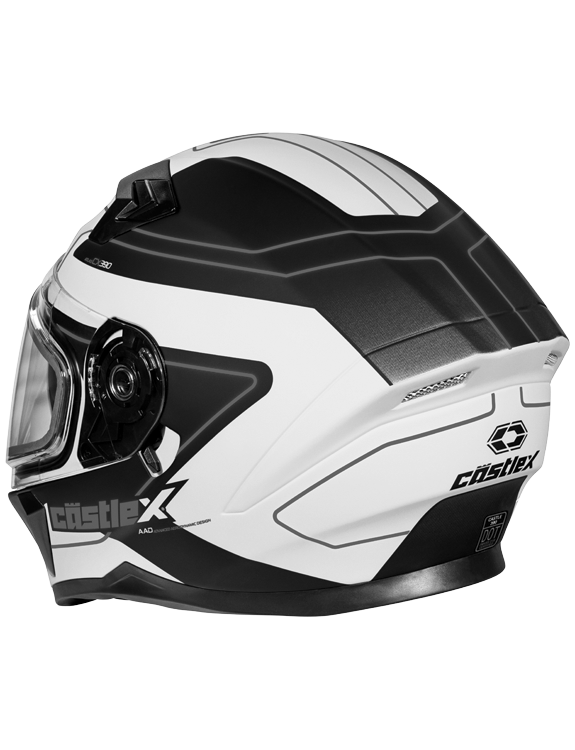 atlas snowboard helmet Castle X CX390 Full Face Snow Helmet Atlas Matte White Electric Shield