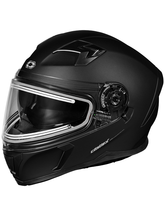 Castle X CX390 Full Face Snow Helmet Matte Black Electric Shield