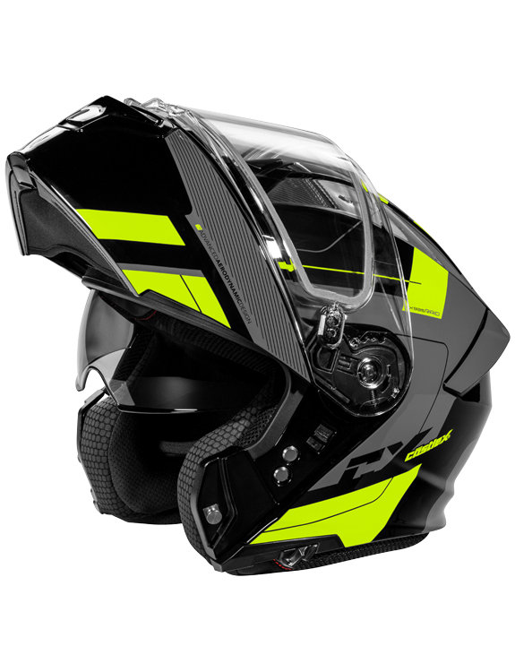 Castle X CX935 Modular Snow Helmet Raid Graphic Gloss Hi Vis Charcoal