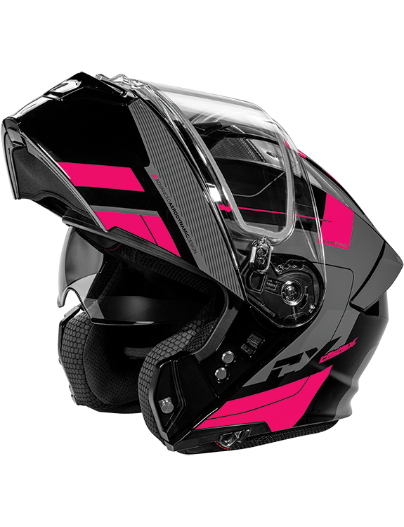 Castle X CX935 Modular Snow Helmet Raid Graphic Pink Glo Charcoal