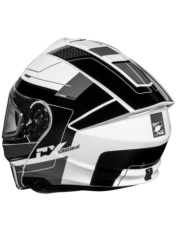 Castle X CX935 Modular Snow Helmet Raid Graphic Gloss White Black