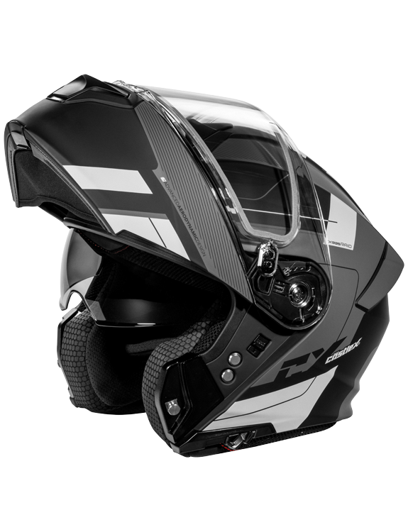 Castle X CX935 Modular Snow Helmet Raid Graphic Matte Charcoal Electric Shield