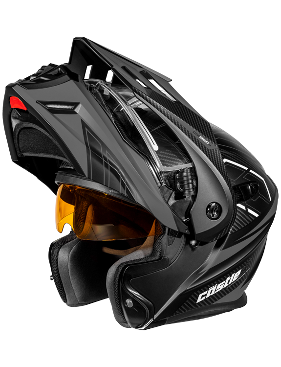 Castle X CX950 V2 Modular Electric Snow Helmet Fierce Matte Black Charcoal