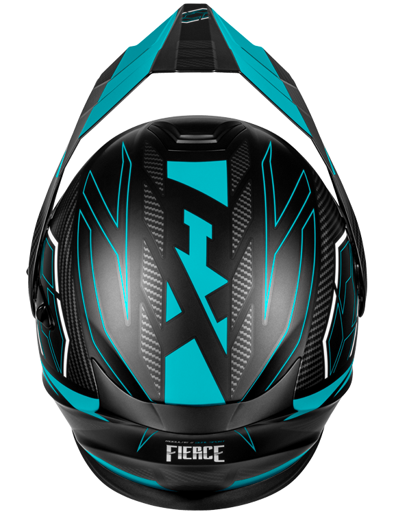 castle hjc helmets Castle X CX950 V2 Modular Electric Snow Helmet Fierce Matte Black Turq – HelmetCountry.com
