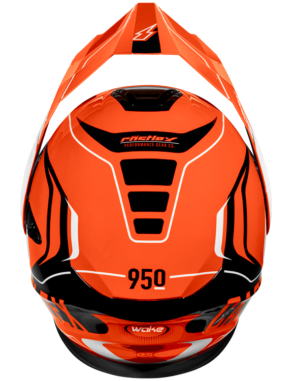 Castle X CX950 V2 Modular Snow Helmet Wake Flo Orange Black