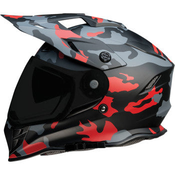 Z1R Range Dual Sport Helmet Camo Red