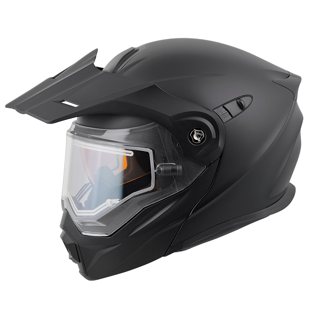 Scorpion EXO-AT950 Dual Sport Modular Snow Helmet Matte Black Electric Shield