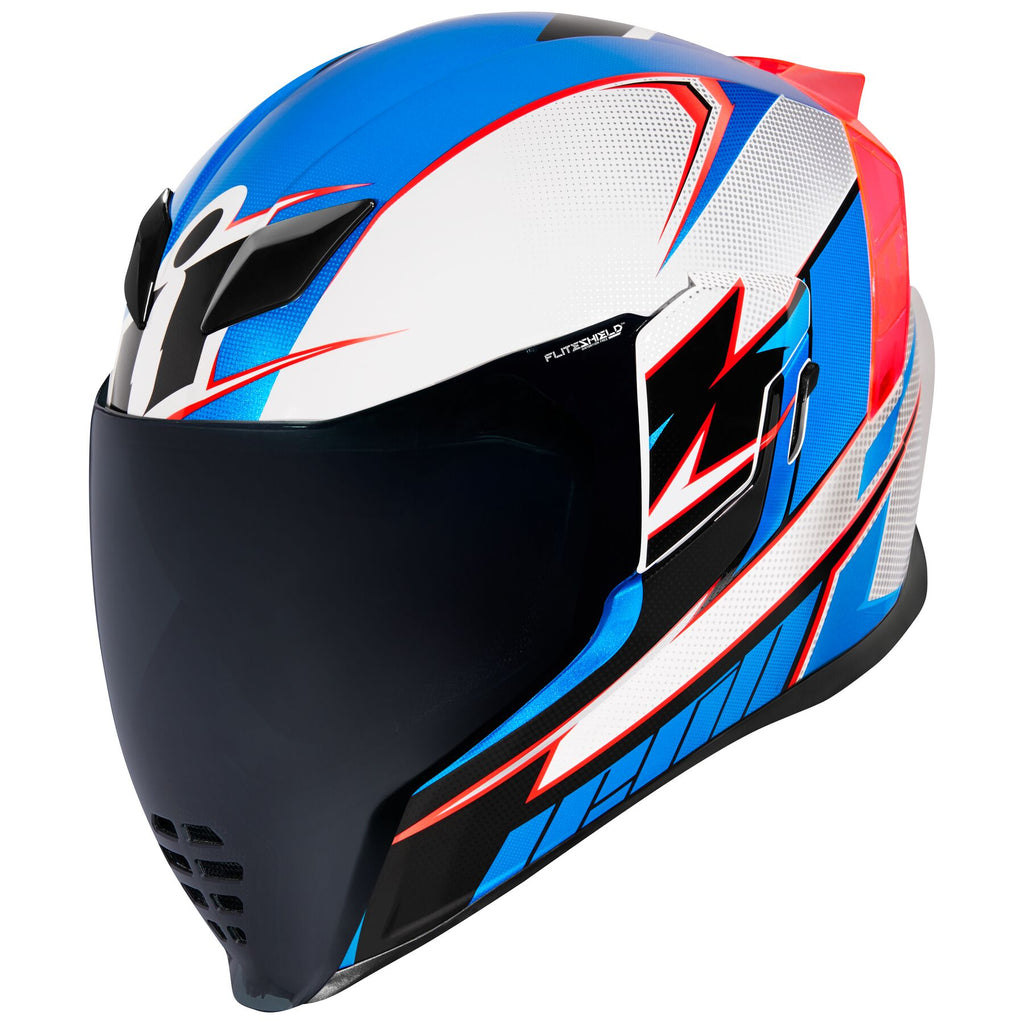 Icon Airflite Helmet Ultrabolt Black Blue White Red