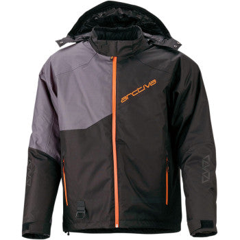 Arctiva Men's Hooded Pivot 4 Snowmobile Jacket Orange