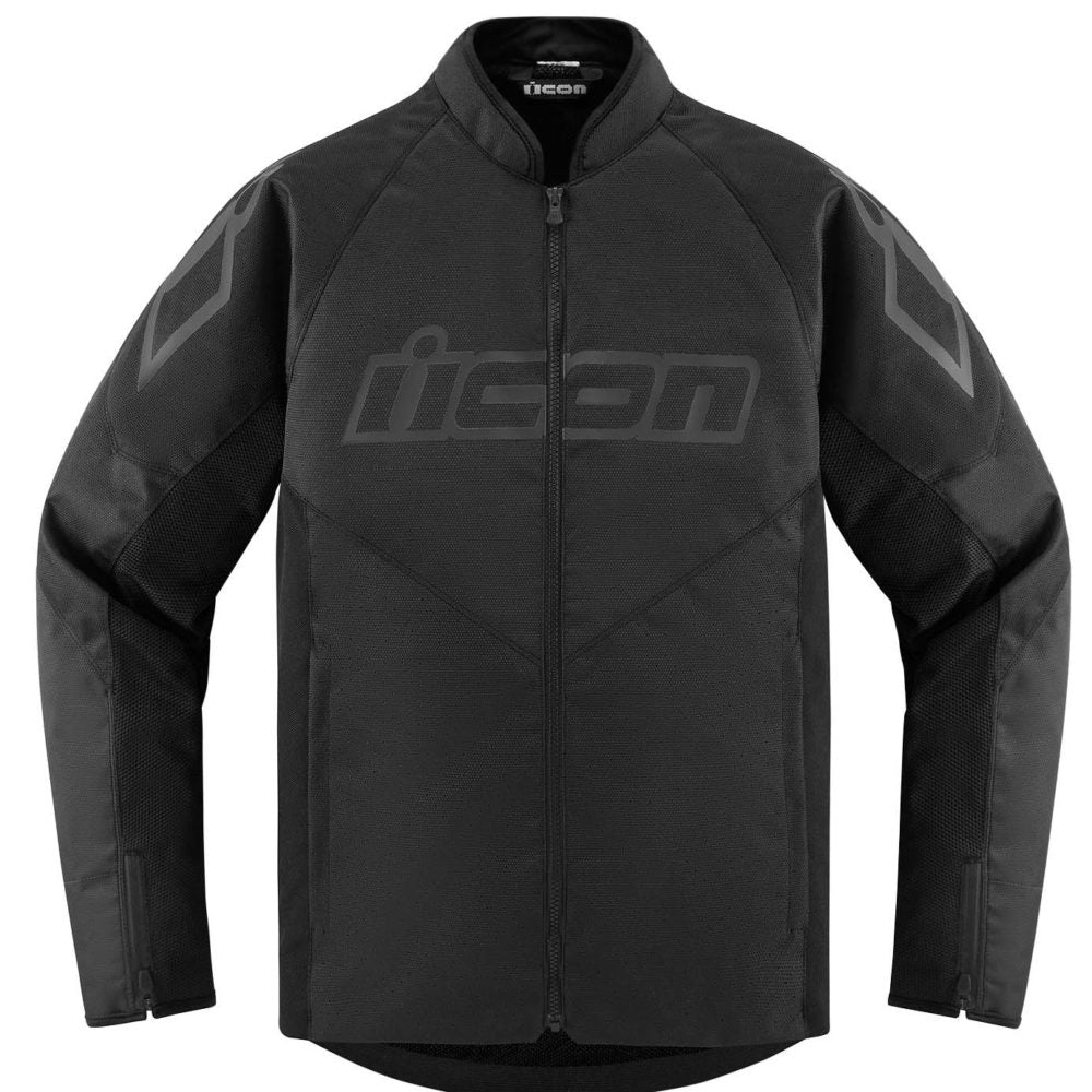 Icon Mens Hooligan CE Motorcycle Jacket Black