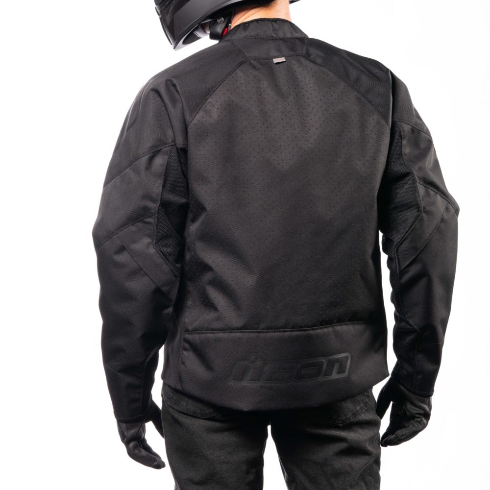 Icon Mens Hooligan CE Motorcycle Jacket Black