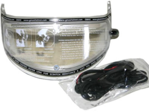 electric shield for hjc snowmobile helmet GMAX Electric Lens Clear Shield W/Cord MD-04/GM-44