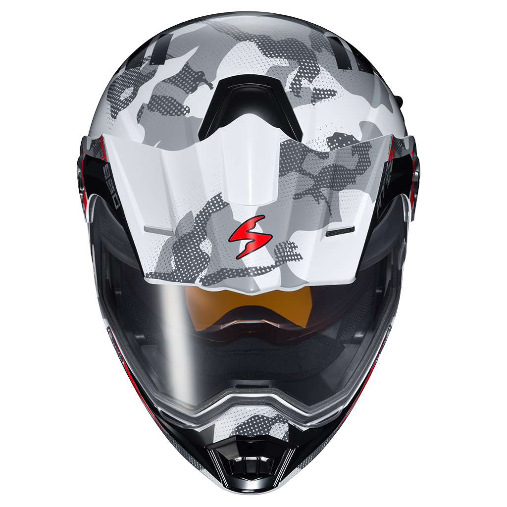 Scorpion EXO-AT950 Snow Helmet Outrigger Matte Grey Electric Shield