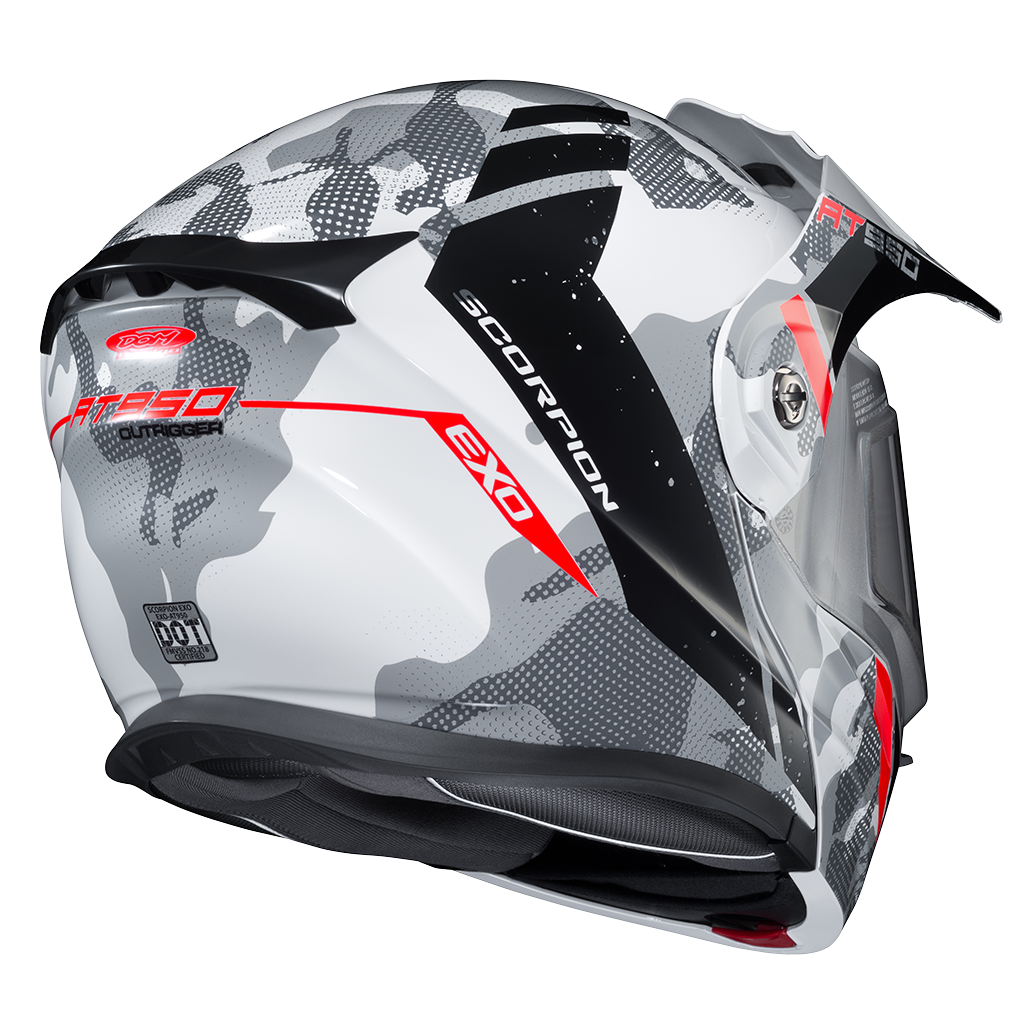 Scorpion EXO-AT950 Snow Helmet Outrigger Matte Grey Electric Shield